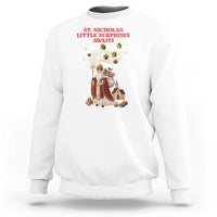 Saint Nicholas Santa Claus Christmas Sweatshirt Little Surprises Awaiti - Wonder Print Shop