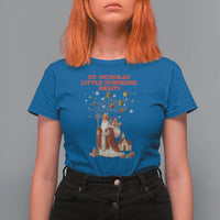 Saint Nicholas Santa Claus Christmas T Shirt For Women Little Surprises Awaiti - Wonder Print Shop