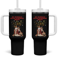 Saint Nicholas Santa Claus Christmas Tumbler With Handle Little Surprises Awaiti - Wonder Print Shop