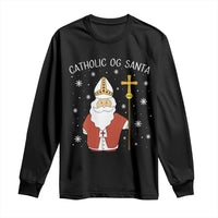 Saint Nicholas Catholic Christmas Long Sleeve Shirt - Wonder Print Shop