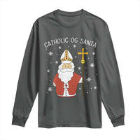 Saint Nicholas Catholic Christmas Long Sleeve Shirt - Wonder Print Shop