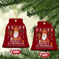 Saint Nicholas Santa Claus Christmas Ceramic Ornament - Wonder Print Shop