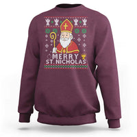 Saint Nicholas Santa Claus Christmas Sweatshirt - Wonder Print Shop