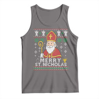Saint Nicholas Santa Claus Christmas Tank Top - Wonder Print Shop