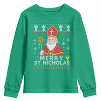 Saint Nicholas Santa Claus Christmas Youth Sweatshirt - Wonder Print Shop