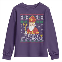 Saint Nicholas Santa Claus Christmas Youth Sweatshirt - Wonder Print Shop