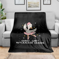 Nutcracker Goose Ballet Christmas Throw Blanket - Wonder Print Shop