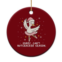Nutcracker Goose Ballet Christmas Ceramic Ornament - Wonder Print Shop