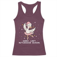 Nutcracker Goose Ballet Christmas Racerback Tank Top - Wonder Print Shop