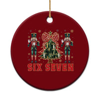 67 Six Seven Nutcracker Christmas Meme Ceramic Ornament - Wonder Print Shop