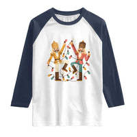 Funny Nutcracker Christmas Raglan Shirt Let Us Get Crackin - Wonder Print Shop