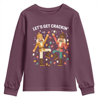 Funny Nutcracker Christmas Youth Sweatshirt Let Us Get Crackin - Wonder Print Shop