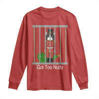 Funny Cat Nutcracker Christmas Long Sleeve Shirt Got Too Nutty - Wonder Print Shop