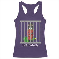 Funny Cat Nutcracker Christmas Racerback Tank Top Got Too Nutty - Wonder Print Shop