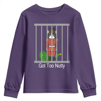 Funny Cat Nutcracker Christmas Youth Sweatshirt Got Too Nutty - Wonder Print Shop
