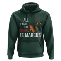 Marcus The Worm Robert Christmas Meme Hoodie All I Want For Xmas Is Marcus - Wonder Print Shop