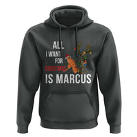 Marcus The Worm Robert Christmas Meme Hoodie All I Want For Xmas Is Marcus - Wonder Print Shop