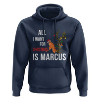Marcus The Worm Robert Christmas Meme Hoodie All I Want For Xmas Is Marcus - Wonder Print Shop
