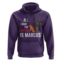 Marcus The Worm Robert Christmas Meme Hoodie All I Want For Xmas Is Marcus - Wonder Print Shop