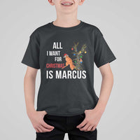 Marcus The Worm Robert Christmas Meme T Shirt For Kid All I Want For Xmas Is Marcus - Wonder Print Shop