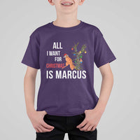 Marcus The Worm Robert Christmas Meme T Shirt For Kid All I Want For Xmas Is Marcus - Wonder Print Shop