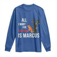 Marcus The Worm Robert Christmas Meme Long Sleeve Shirt All I Want For Xmas Is Marcus - Wonder Print Shop