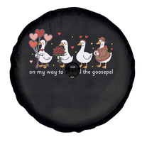 Silly Goose Christian Valentine Gospel Spare Tire Cover On My Way To Spread The Goosepel - Wonder Print Shop