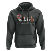 Silly Goose Christian Valentine Gospel Hoodie On My Way To Spread The Goosepel - Wonder Print Shop