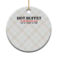 Hot Buffet Available All Day Ceramic Ornament Funny Cooking Food - Wonder Print Shop
