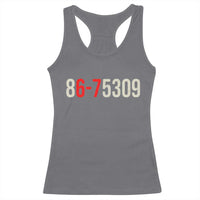67 Six Seven Meme Racerback Tank Top Vintage 80s Music 8675309 Jenny - Wonder Print Shop