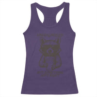 Undiagnosed But Something Aint Right Racerback Tank Top Funny Racoon Saying - Wonder Print Shop