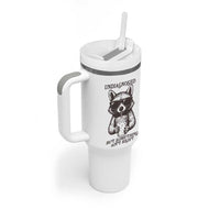 Undiagnosed But Something Aint Right Tumbler With Handle Funny Racoon Saying - Wonder Print Shop