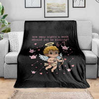67 Valentine Meme Throw Blanket Funny Six Seven Cupid Saying - Wonder Print Shop
