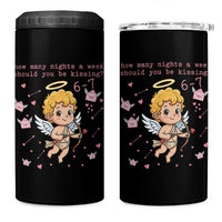 67 Valentine Meme 4 in 1 Can Cooler Tumbler Funny Six Seven Cupid Saying - Wonder Print Shop