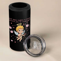 67 Valentine Meme 4 in 1 Can Cooler Tumbler Funny Six Seven Cupid Saying - Wonder Print Shop