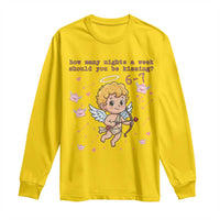 67 Valentine Meme Long Sleeve Shirt Funny Six Seven Cupid Saying - Wonder Print Shop