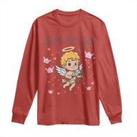 67 Valentine Meme Long Sleeve Shirt Funny Six Seven Cupid Saying - Wonder Print Shop