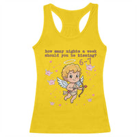 67 Valentine Meme Racerback Tank Top Funny Six Seven Cupid Saying - Wonder Print Shop