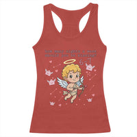 67 Valentine Meme Racerback Tank Top Funny Six Seven Cupid Saying - Wonder Print Shop
