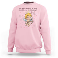 67 Valentine Meme Sweatshirt Funny Six Seven Cupid Saying - Wonder Print Shop