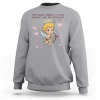 67 Valentine Meme Sweatshirt Funny Six Seven Cupid Saying - Wonder Print Shop