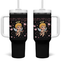 67 Valentine Meme Tumbler With Handle Funny Six Seven Cupid Saying - Wonder Print Shop