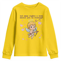 67 Valentine Meme Youth Sweatshirt Funny Six Seven Cupid Saying - Wonder Print Shop