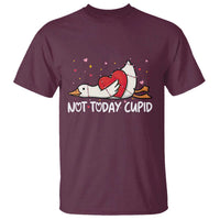 Silly Goose Valentine T Shirt Not Today Cupid - Wonder Print Shop