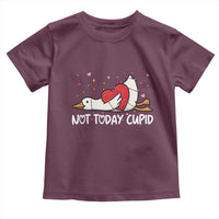 Silly Goose Valentine Toddler T Shirt Not Today Cupid - Wonder Print Shop