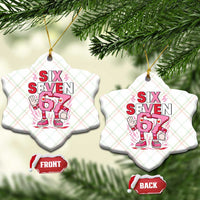 67 Valentines Ceramic Ornament Funny Six Seven Brainrot Meme