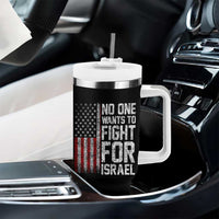 No One Wants To Fight For Israel Tumbler With Handle Vintage American Flag Anti War Freedom First