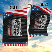 No One Wants To Fight For Israel Garden Flag Vintage American Flag Anti War Freedom First