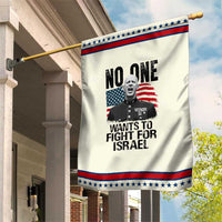 No One Wants To Fight For Israel Garden Flag Marine Veteran American Freedom