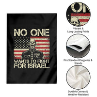 No One Wants To Fight For Israel Garden Flag America First Anti War Marine Veteran